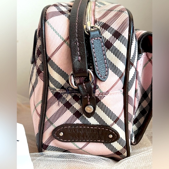 【☆JAPAN☆】Auth Burberry Blue Label Nova Check Crossbody Bag Pink Check - Picture 9 of 15